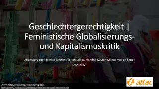 Global Feminist Critique of Capitalism and Globalization: Challenges and Action Perspectives