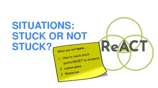 Recognizing Stuck Points in Difficult Situations