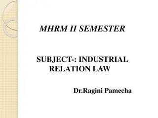 Rights and Duties of Trade Unions in Industrial Relations Law