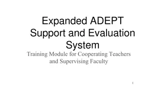 Support and Evaluation Training Module for Educators