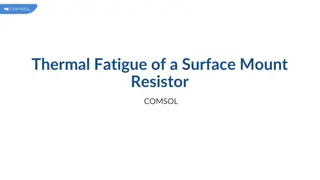Thermal Fatigue of Surface Mount Resistor: COMSOL Analysis