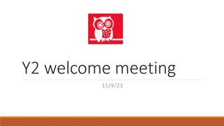 Y2 Welcome Meeting and Curriculum Information