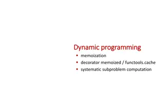Dynamic Programming Techniques for Efficient Computation