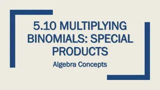 Multiplying Binomials and Special Products in Algebra