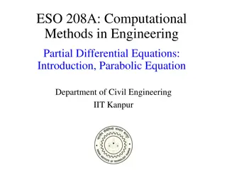 Computational Methods in Engineering: Introduction to Partial Differential Equations