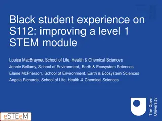 Improving Black Student Experience in STEM Module S112
