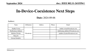 Enhancing In-Device Coexistence Mechanisms in IEEE 802.11-24/1559r1
