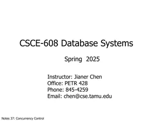 Understanding Database Logging Strategies for Concurrency Control