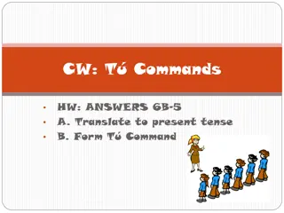 Spanish Commands Practice and Formation