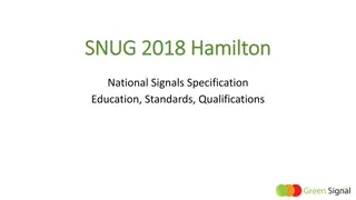 National Signals Specification 2018 Hamilton Forum Discussions