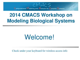 Modeling Biological Systems Workshop 2014 | Welcome & Agenda