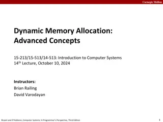 Dynamic Memory Allocation Concepts in Computer Systems