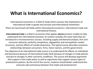 Understanding International Economics and Trade