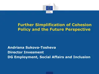 Simplification of Cohesion Policy and Future Perspectives