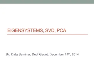Understanding Eigenvalues, Eigenvectors, and SVD for Big Data Analysis