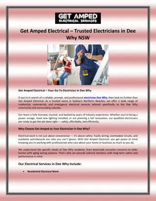 Get Amped Electrical – Trusted Electricians in Dee Why NSW