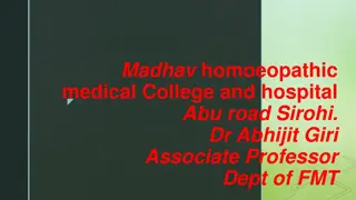 Madhav Homoeopathic Medical College and Hospital - Starvation Issues Addressed by Dr. Abhijit Giri