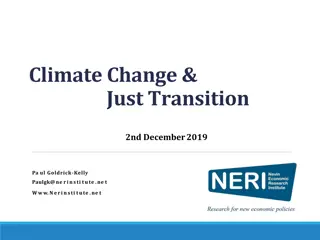 Just Transition and Climate Change Challenges