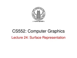 Surface Representation and Bicubic Surface Patch Derivation