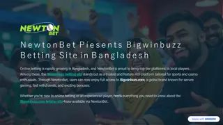 NewtonBet Provides Bigwinbuzz Betting Site in Bangladesh