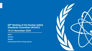 58th Meeting of Nuclear Safety Standards Committee Overview