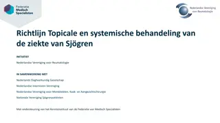 Topicale en Systemische Behandeling van Ziekte van Sjögren - Richtlijn NVvR