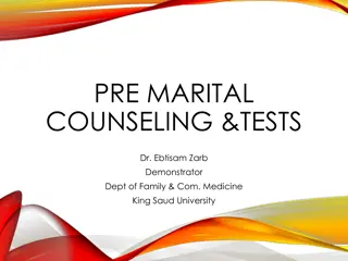 Premarital Counseling, Testing, and Screening Programs in Saudi Arabia