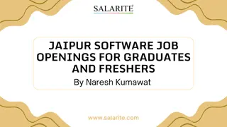 Jaipur Software Job Openings for Graduates and Freshers