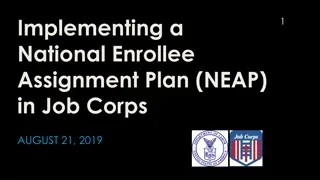 Implementing National Enrollee Assignment Plan in Job Corps