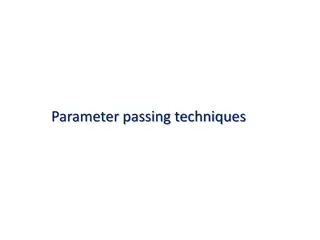 Understanding Parameter Passing Techniques in Functions