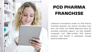 Join the Leading PCD Pharma Company – Unibiotech Formulations