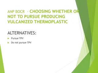 Choosing Whether to Pursue Vulcanized Thermoplastic Alternatives