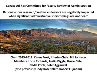 Ad-hoc Committee for Faculty Review of Administration