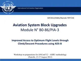 Optimum Flight Levels and ADS-B Procedures Workshop Summary