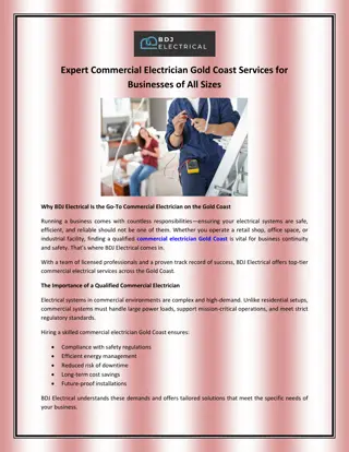 Expert Commercial Electrician Gold Coast Services for Businesses of All Sizes