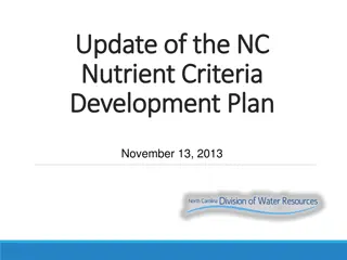 NC Nutrient Criteria Update Summary