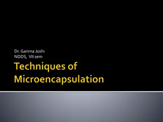 Techniques and Applications of Microencapsulation in Pharmaceuticals