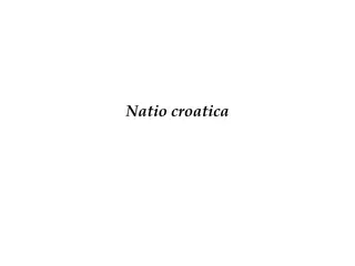Natio Croatica and Croatian Sabor Representatives