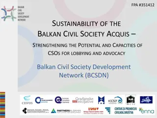 Strengthening Balkan Civil Society: Sustainability and Advocacy