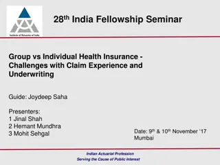 India Fellowship Seminar on Group vs Individual Health Insurance Challenges