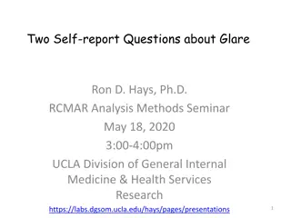 Understanding Glare: Self-Report Questions and Laser Eye Surgery Risks
