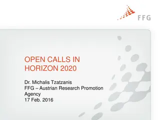 Calls for Climate Services and Decarbonisation in Horizon 2020