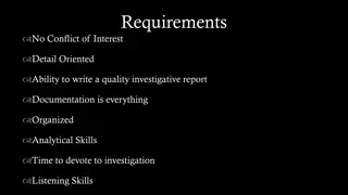 Effective Investigative Practices in Higher Education
