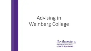 Meaningful Academic Advising in Weinberg College