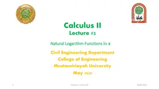 Understanding Natural Logarithm Functions in Calculus II