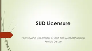 Director Qualifications & Facility Types for Drug and Alcohol Programs in Pennsylvania