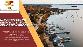 Special Education Programming and Services Overview
