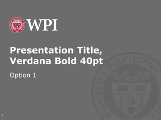 Unique Presentation Style with Bold Font Choices