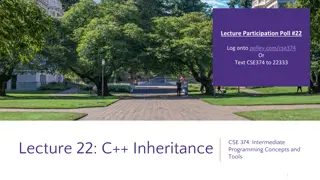 Understanding C++ Inheritance Concepts in Lecture 22