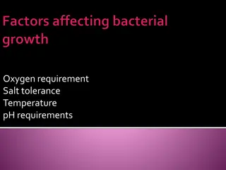 Understanding Bacterial Growth Requirements and Techniques